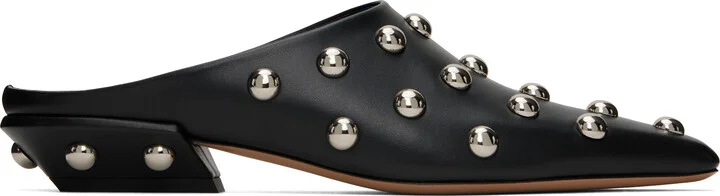 Paris Texas Black Belle Sabot Loafers