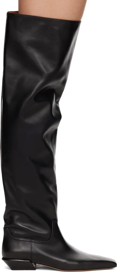 Paris Texas Black Bettina Over-The-Knee Boots