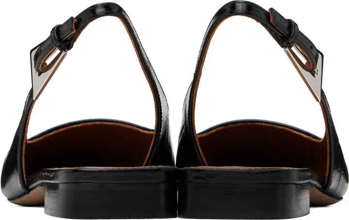 Paris Texas Black Bettina Slingback Ballerina Flats - Image 2