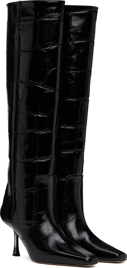 Paris Texas Black Bettina Tall Boots - Image 4