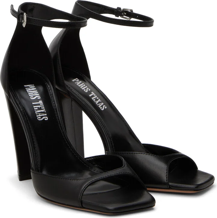 Paris Texas Black Grace Heeled Sandals - Image 4