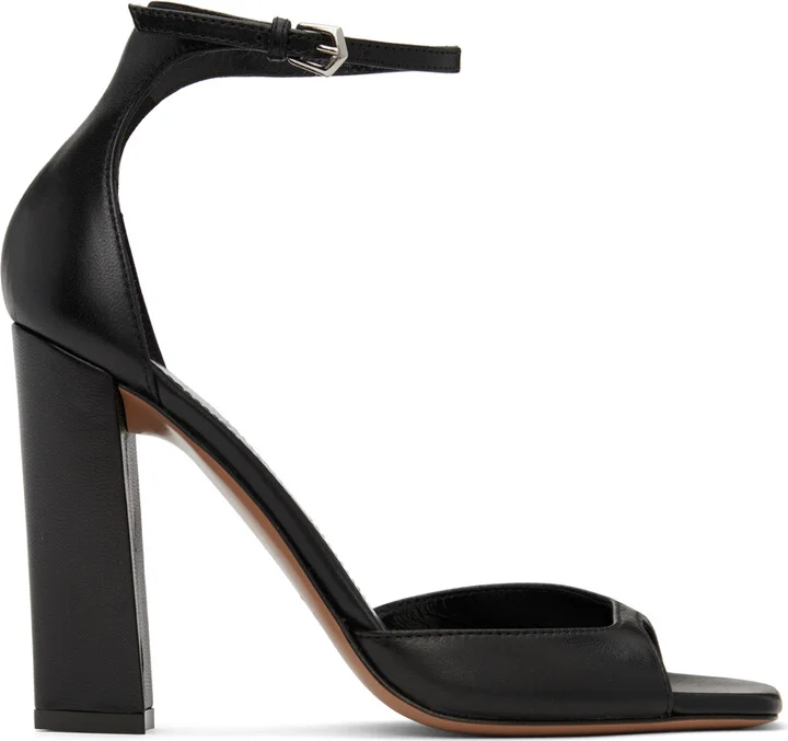 Paris Texas Black Grace Heeled Sandals