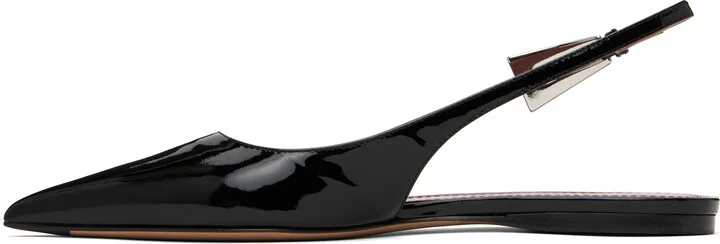 Paris Texas Black Jessica Slingback 10 Flats - Image 3