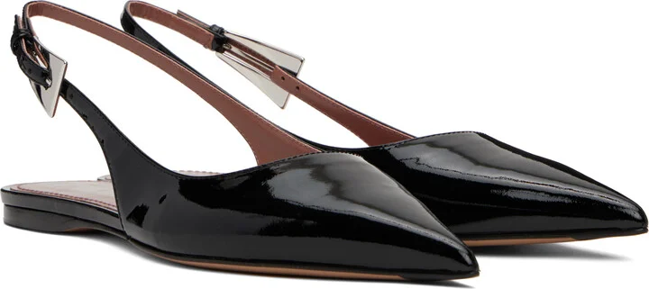 Paris Texas Black Jessica Slingback 10 Flats - Image 4