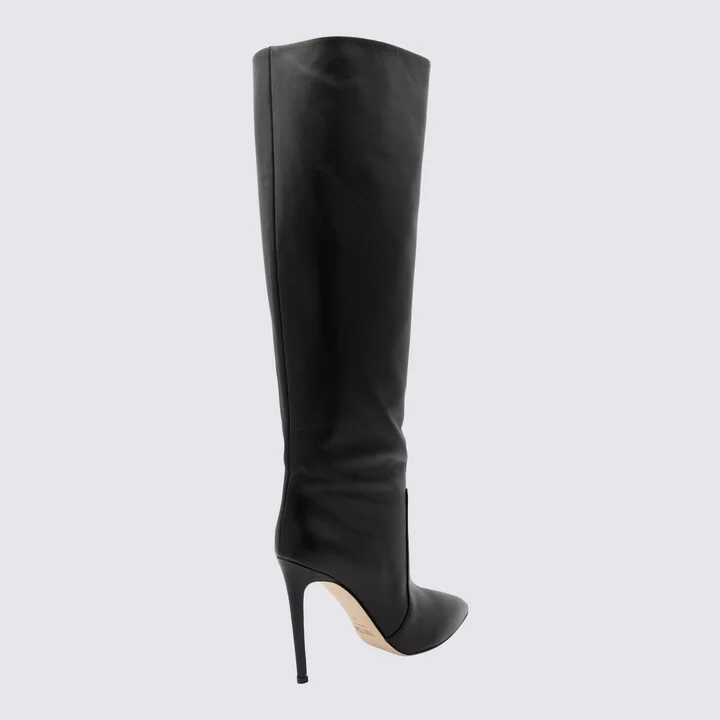 Paris Texas Black Leather Boots - Image 2
