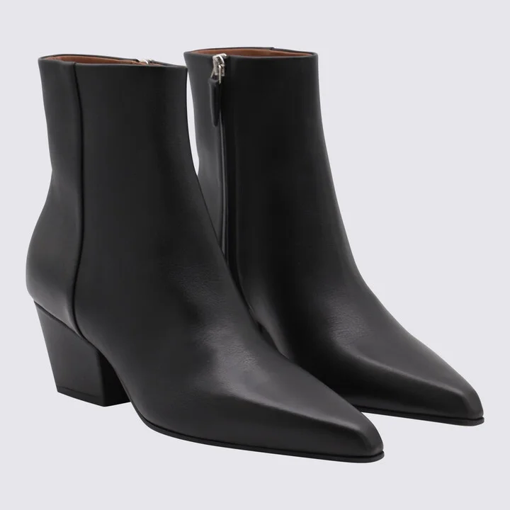 Paris Texas Black Leather Jane Boots - Image 2