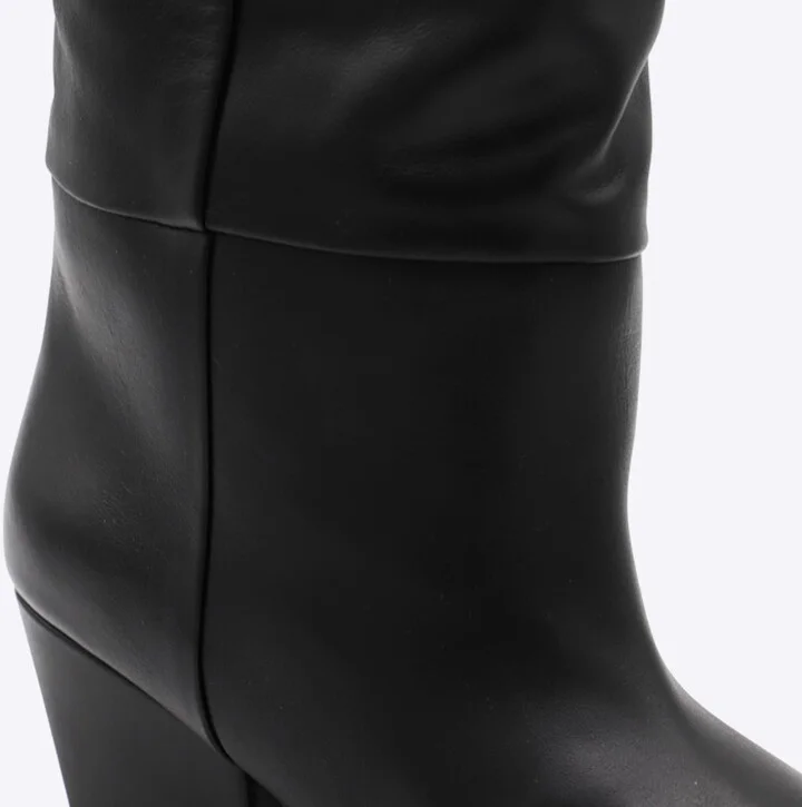 Paris Texas Black Leather Jane Boots - Image 4
