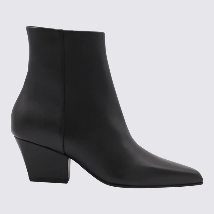 Paris Texas Black Leather Jane Boots