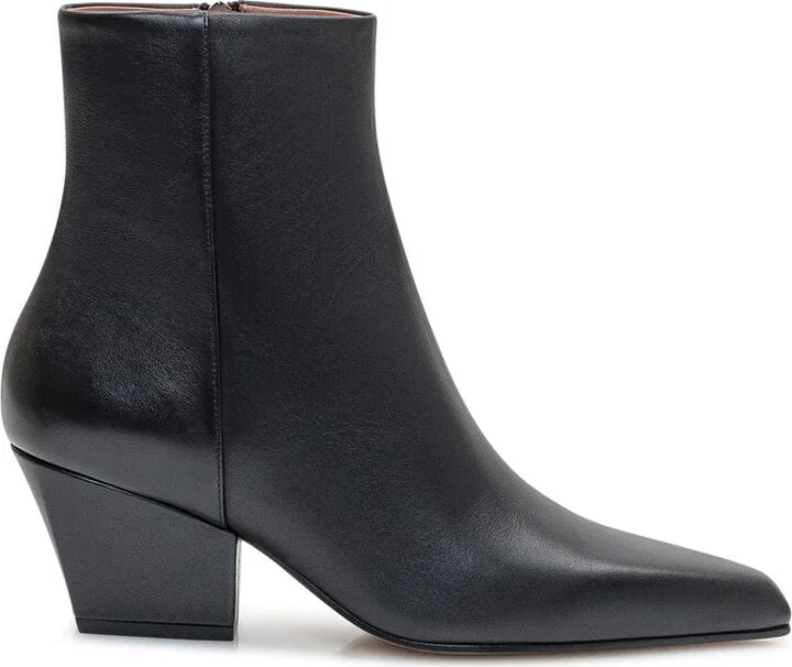 Paris Texas Black Leather Jane Boots