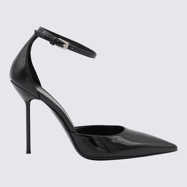 Paris Texas Black Leather Lidia Pumps