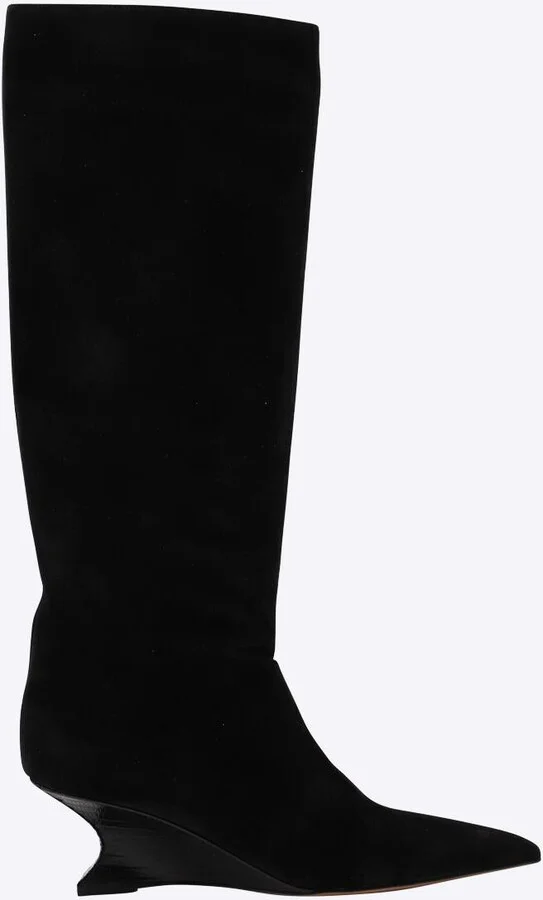 Paris Texas Black Leather Nina Boots