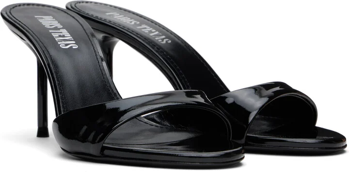 Paris Texas Black Lidia 70 Mules - Image 4