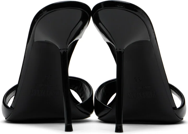 Paris Texas Black Lidia Mules - Image 2