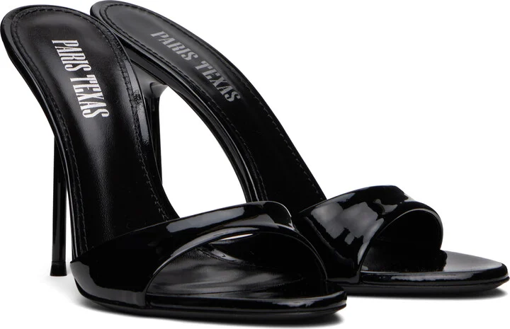 Paris Texas Black Lidia Mules - Image 4