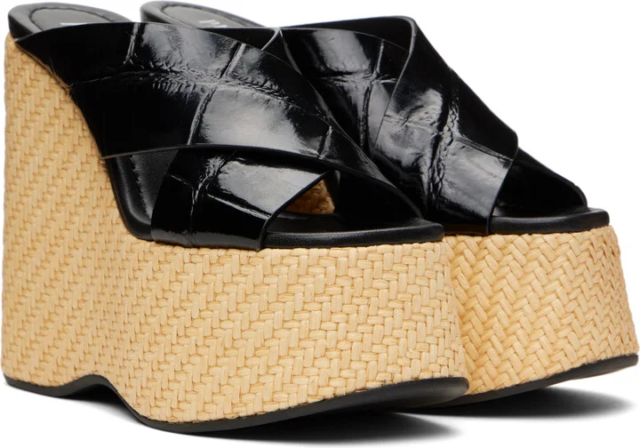 Paris Texas Black Mara Mules - Image 4