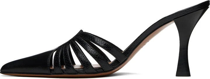 Paris Texas Black Nadia Mules - Image 3