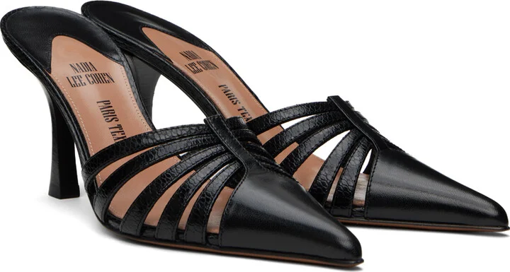 Paris Texas Black Nadia Mules - Image 4