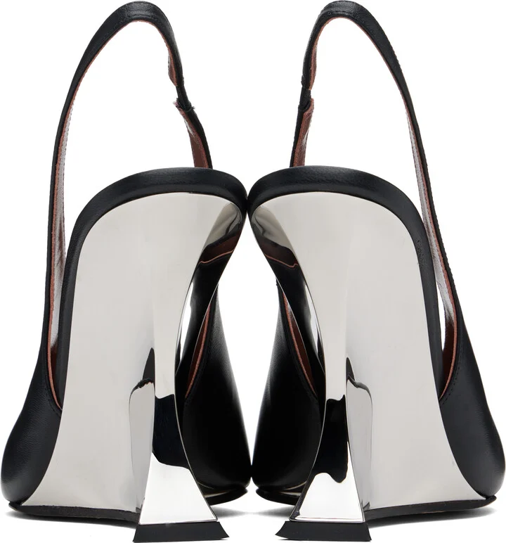 Paris Texas Black Nina Slingback Heels - Image 2