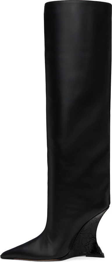 Paris Texas Black Nina Tall Boots - Image 3