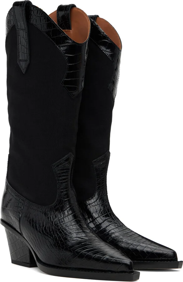 Paris Texas Black Rosario Boots - Image 4
