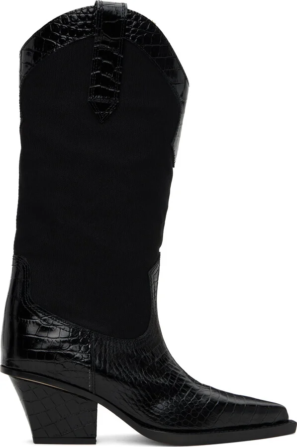 Paris Texas Black Rosario Boots