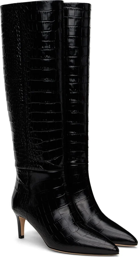 Paris Texas Black Stiletto 60 Tall Boots - Image 4