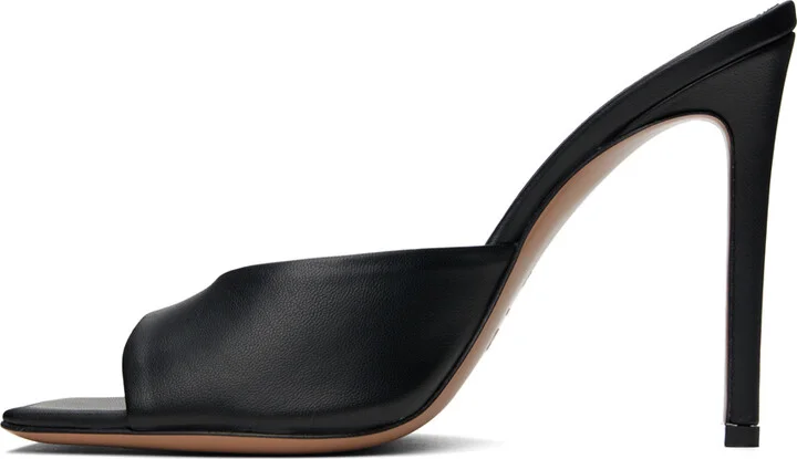 Paris Texas Black Stiletto Heeled Sandals - Image 3