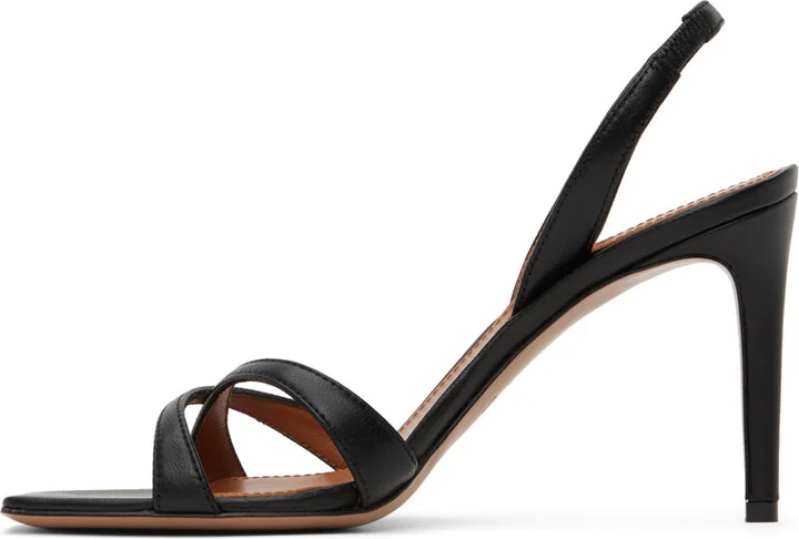 Paris Texas Black Stiletto Slingback 85 Heeled Sandals - Image 3