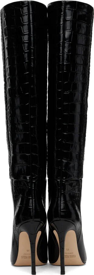 Paris Texas Black Stiletto Tall Boots - Image 2