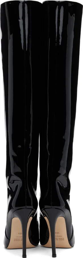 Paris Texas Black Stiletto Tall Boots - Image 2
