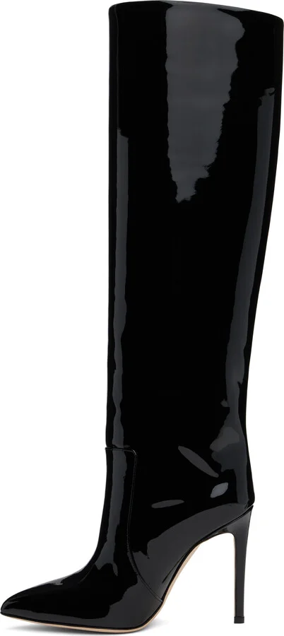 Paris Texas Black Stiletto Tall Boots - Image 3