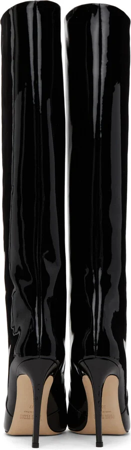 Paris Texas Black Stiletto Tall Boots - Image 2