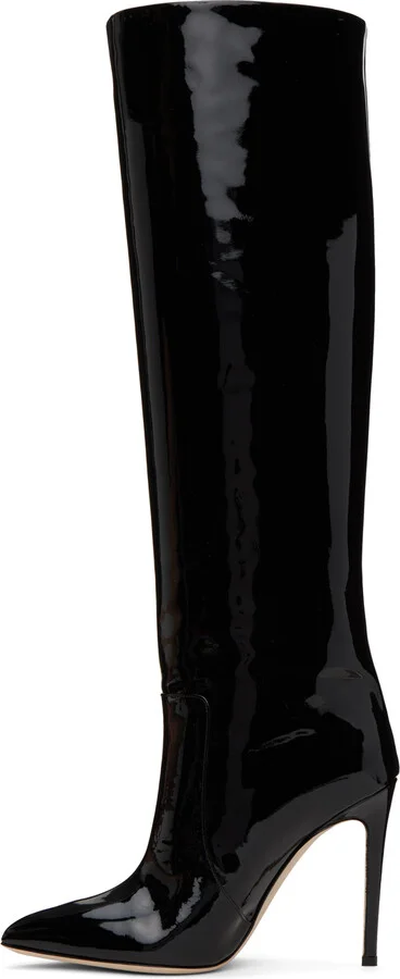 Paris Texas Black Stiletto Tall Boots - Image 3