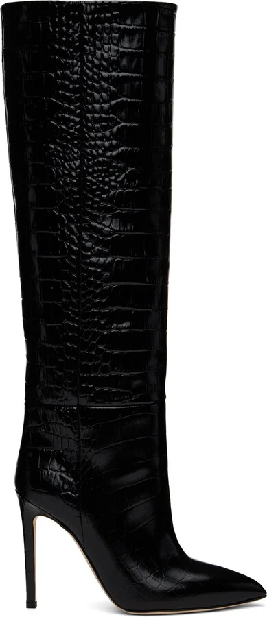 Paris Texas Black Stiletto Tall Boots