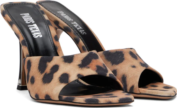 Paris Texas Black & Tan Lorena 100 Heeled Sandals - Image 4