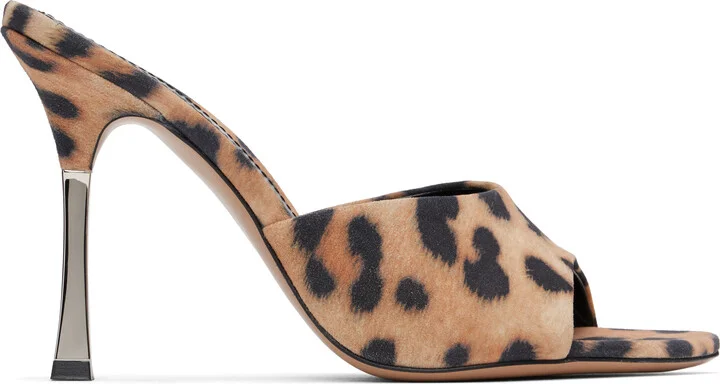 Paris Texas Black & Tan Lorena 100 Heeled Sandals