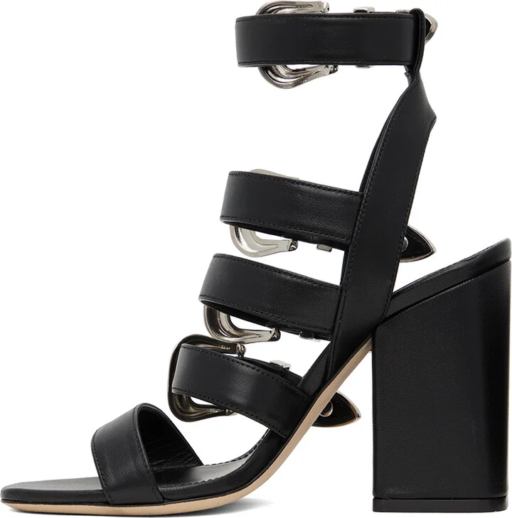 Paris Texas Black Tessa Heeled Sandals - Image 3