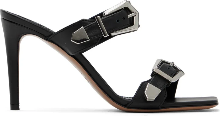 Paris Texas Black Ursula 85 Mules