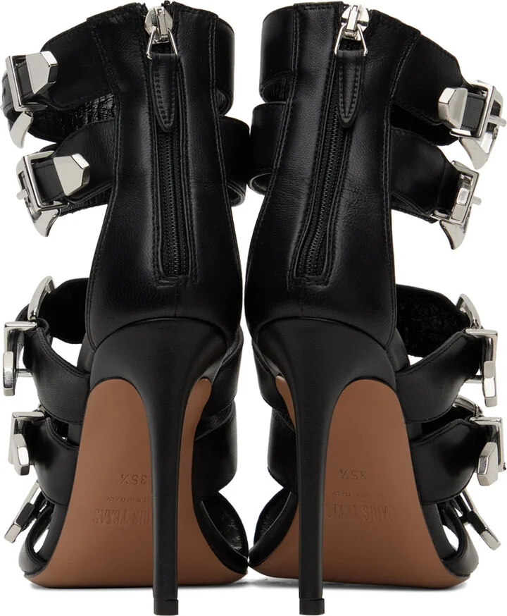 Paris Texas Black Ursula Heeled Sandals - Image 2