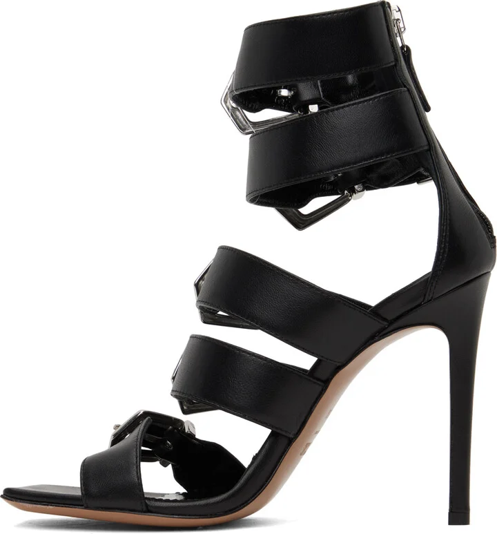 Paris Texas Black Ursula Heeled Sandals - Image 3