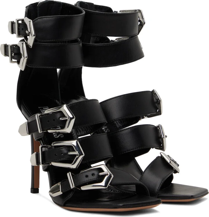 Paris Texas Black Ursula Heeled Sandals - Image 4