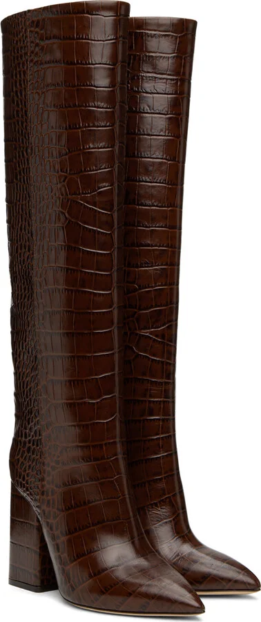 Paris Texas Brown Anja Boots - Image 4