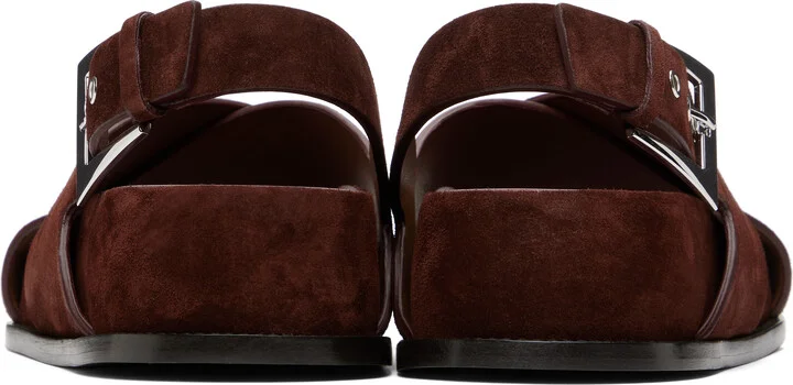 Paris Texas Brown Brooklyn Flat Sandals - Image 2