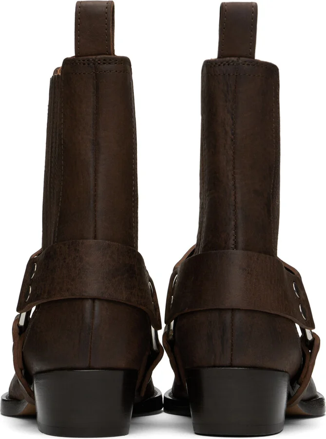 Paris Texas Brown Helena Ankle Boots - Image 2