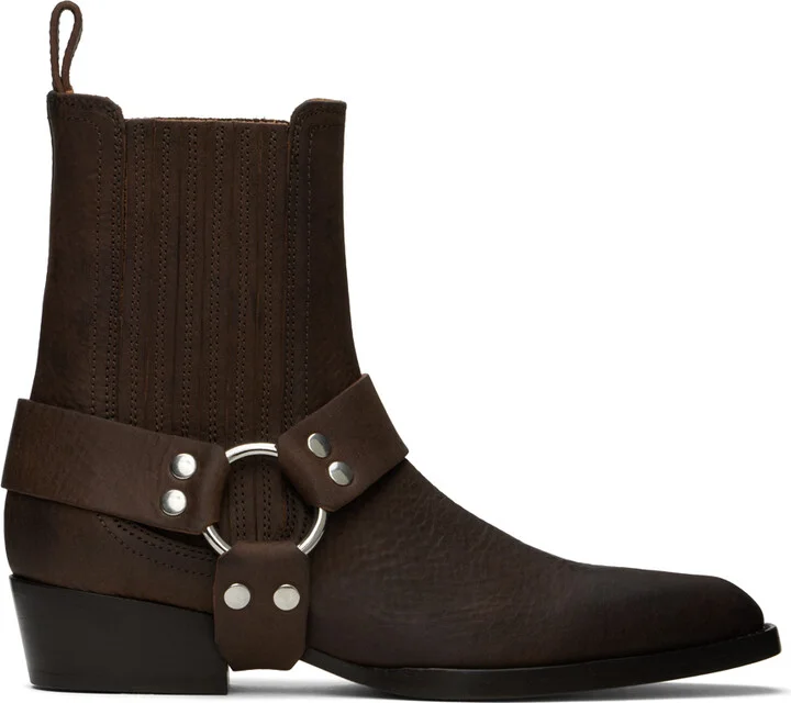 Paris Texas Brown Helena Ankle Boots