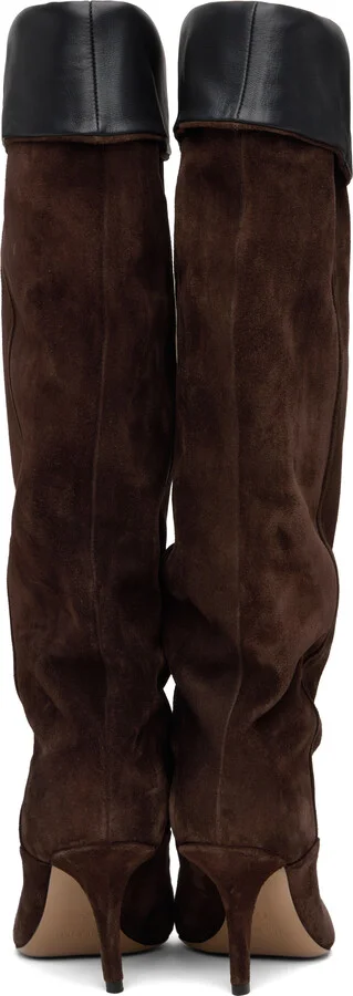 Paris Texas Brown Ines Reverse Midcalf 75 Tall Boots - Image 2