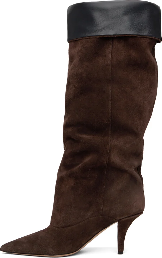 Paris Texas Brown Ines Reverse Midcalf 75 Tall Boots - Image 3