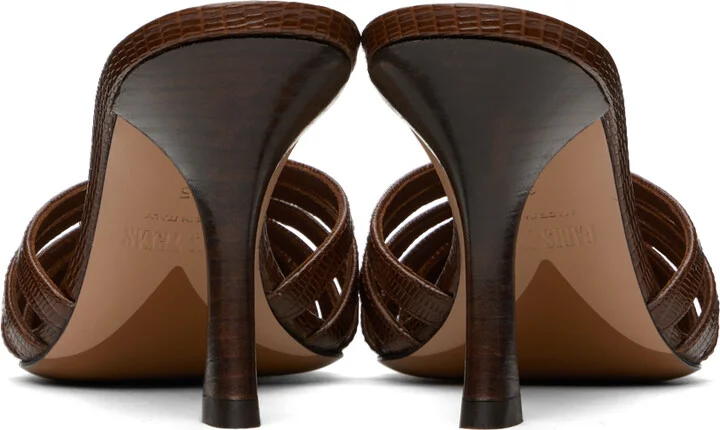 Paris Texas Brown Nadia Mules - Image 2