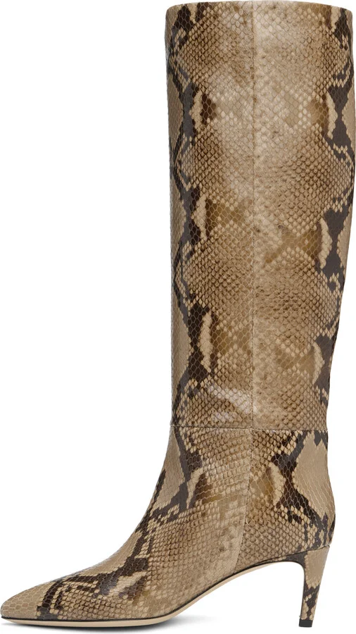 Paris Texas Brown Stiletto 60 Tall Boots - Image 3