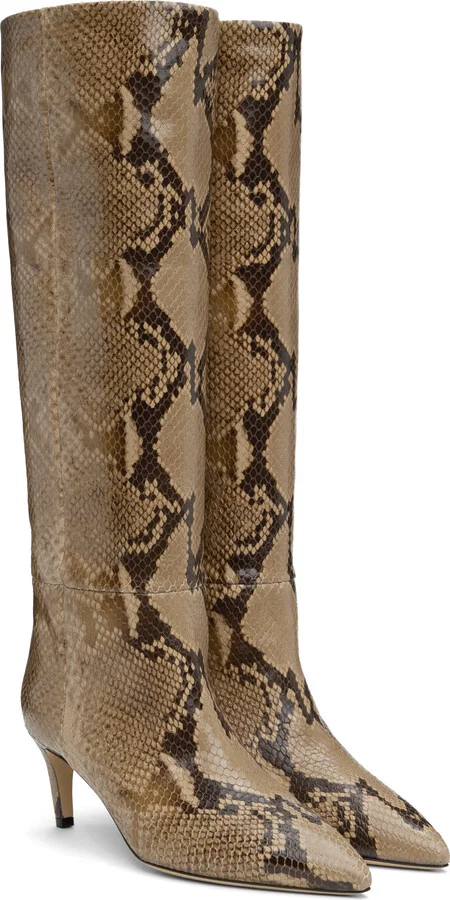 Paris Texas Brown Stiletto 60 Tall Boots - Image 4